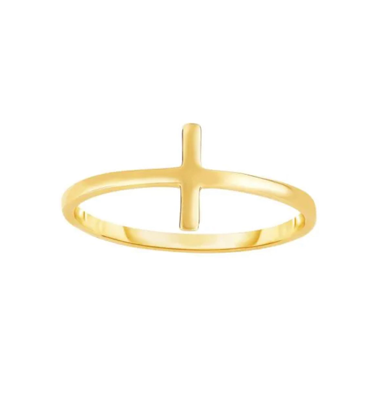 Gold Cross Ring