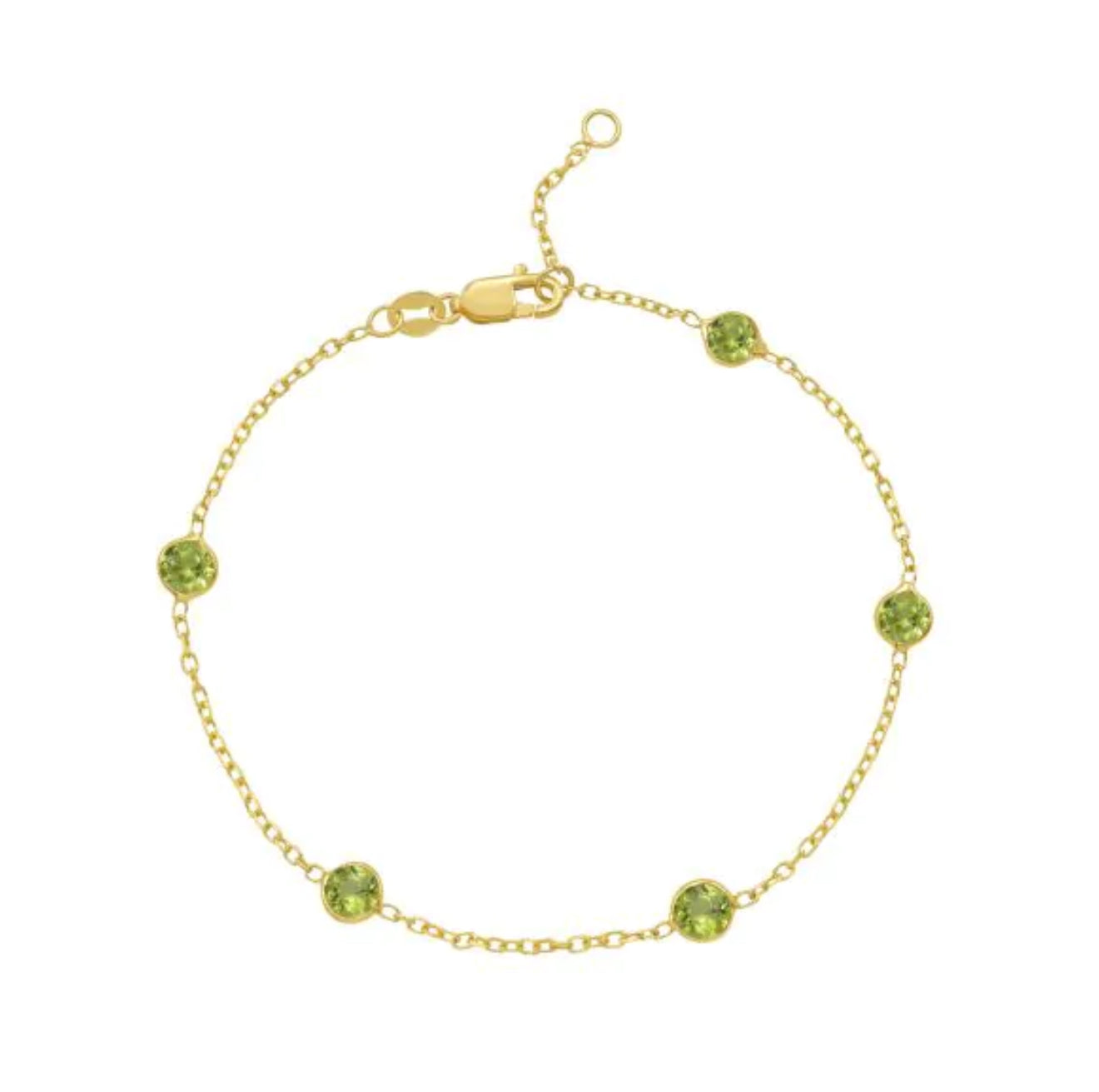 Peridot Station Bracelet