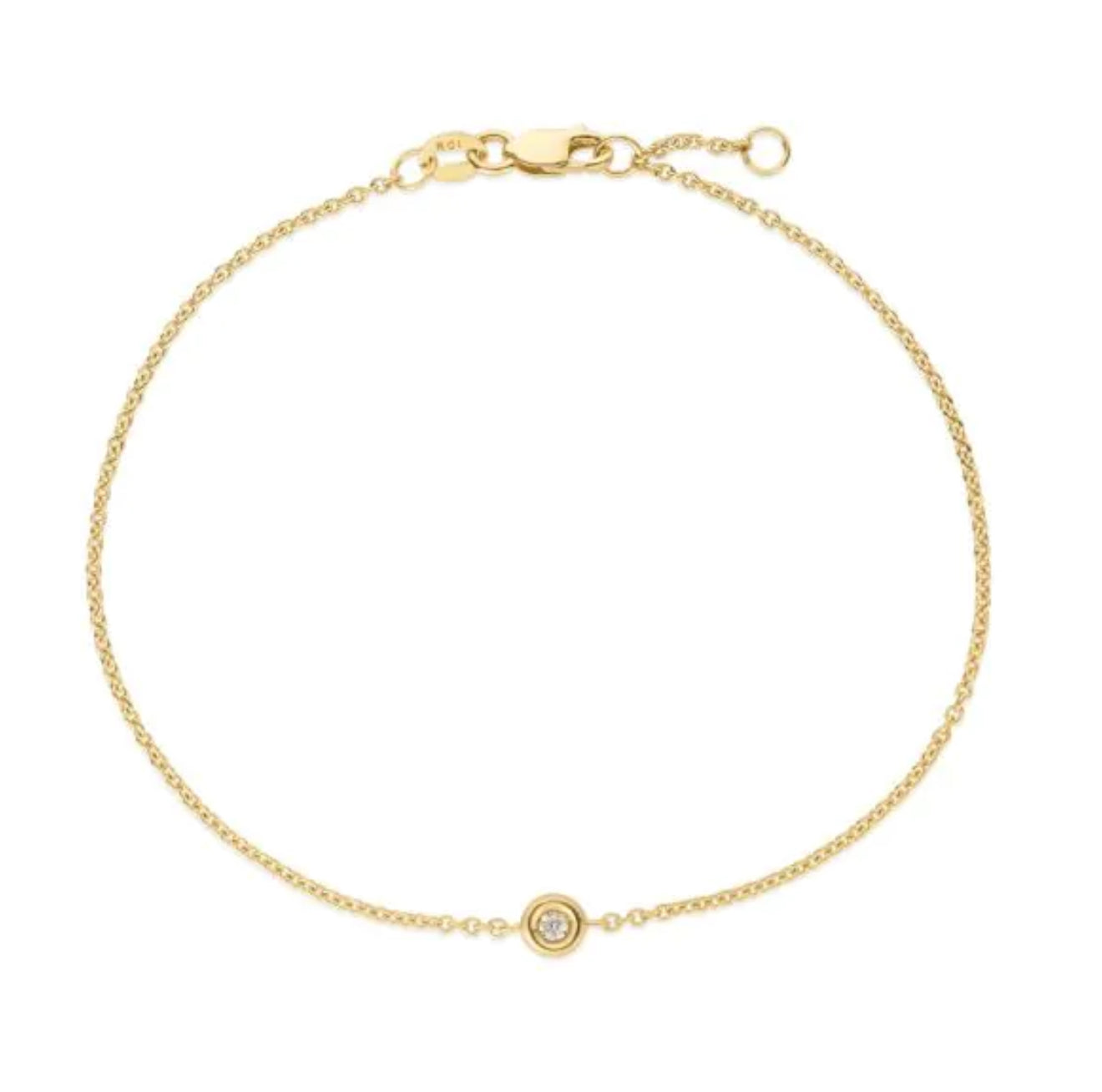 Solo Diamond Gold Bracelet