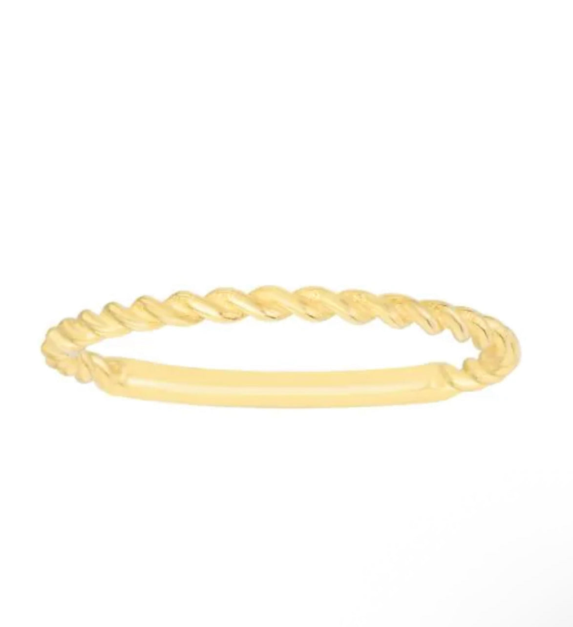 Gold twist ring