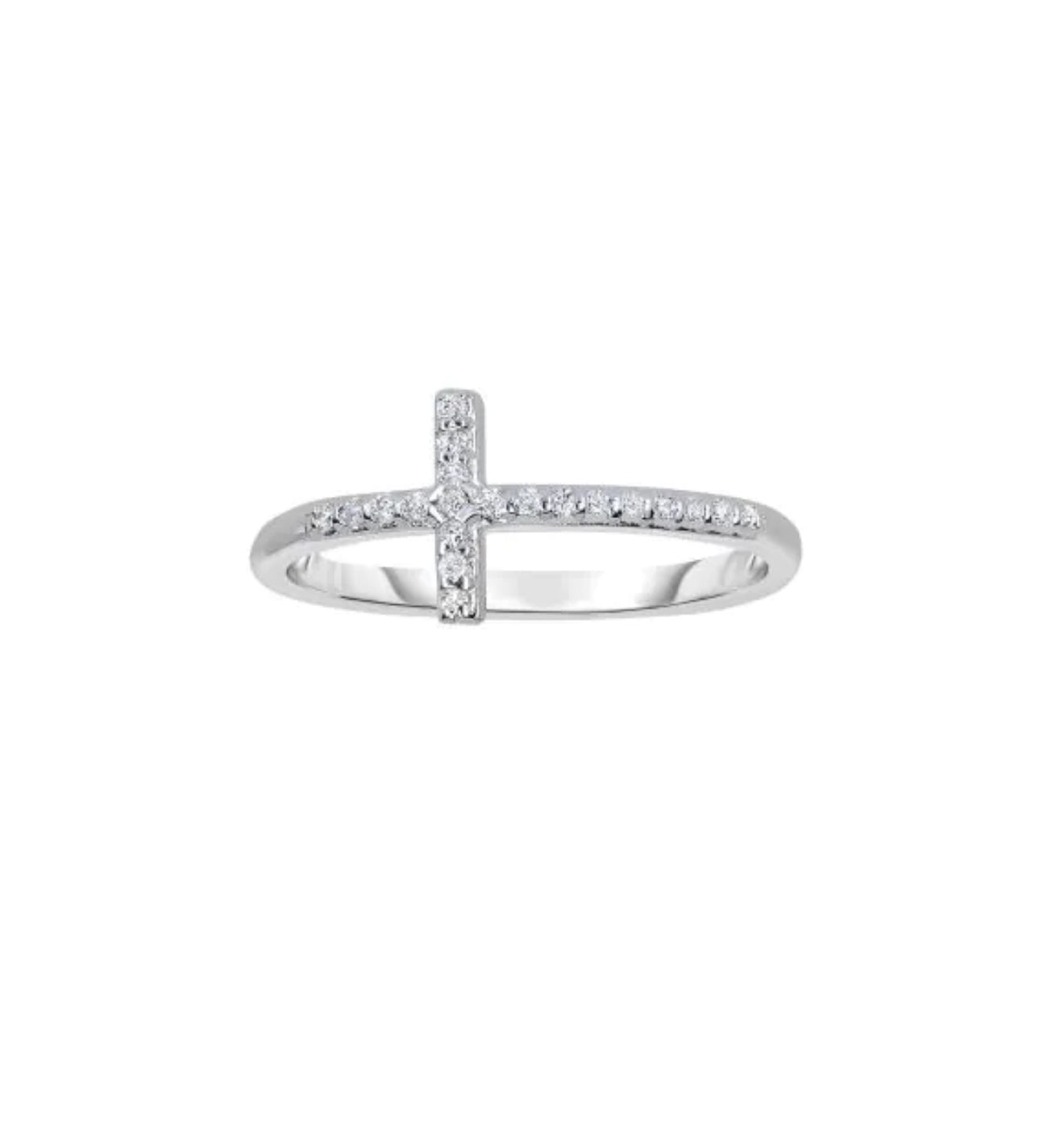 Diamond Cross Ring