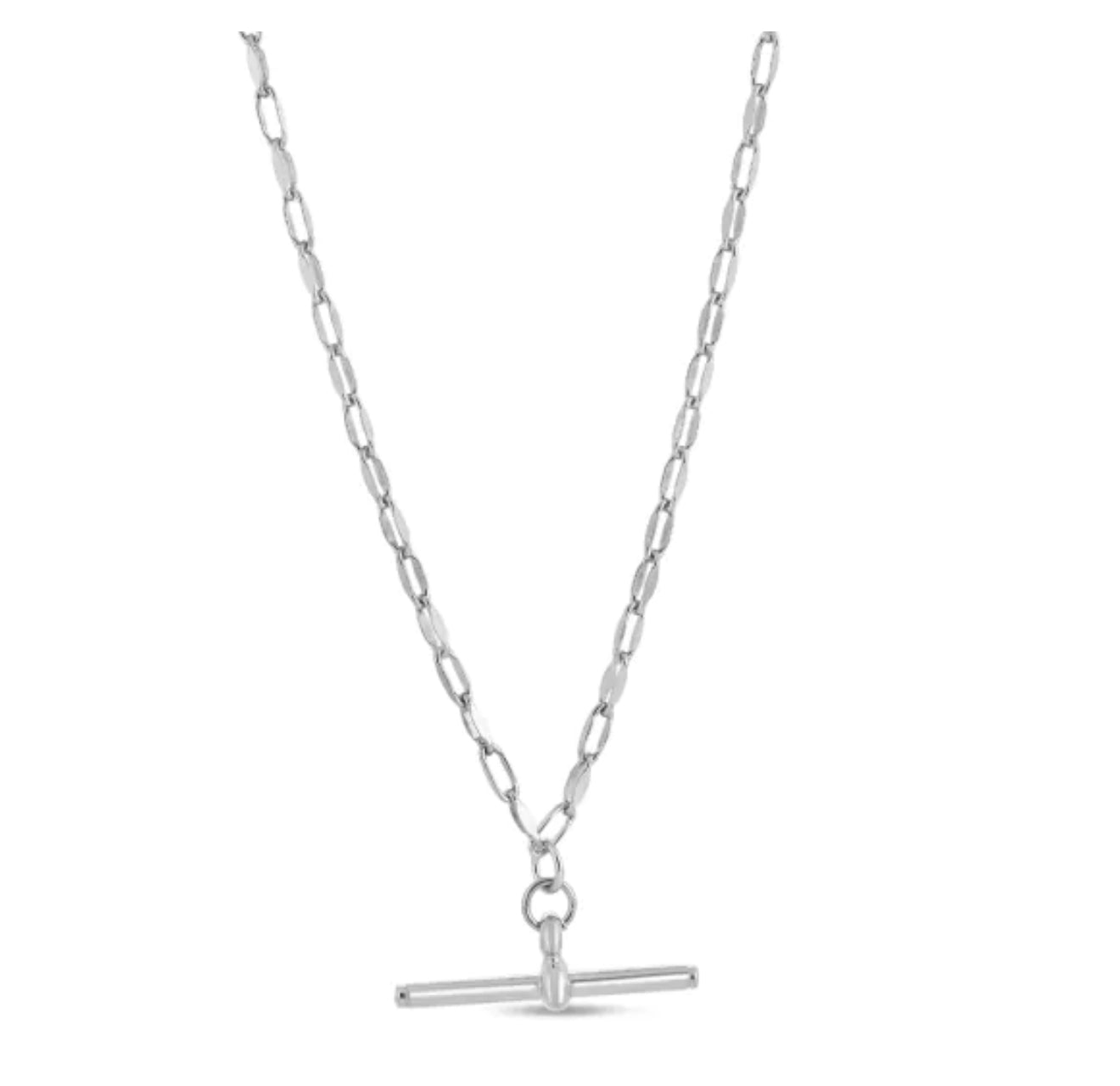 Toggle chain necklace silver